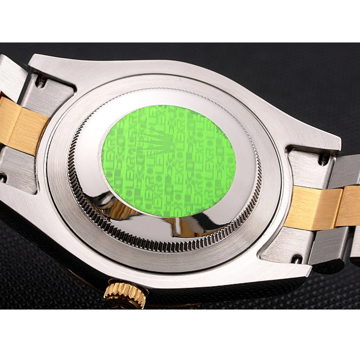 Rolex copies cheap Gold Datejust Rolex Gold Stainless Two Bracelet Dial Swiss Bezel Tone Steel Case 0629